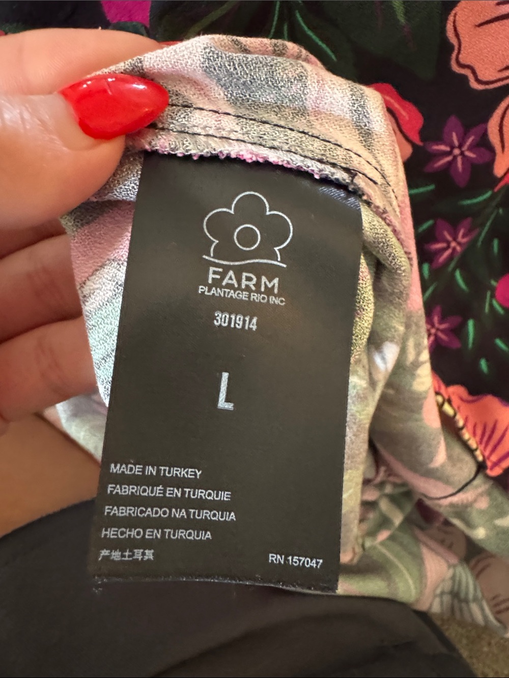 Farm Rio Floral Print Puff Sleeve Dress - Picture 15 of 16
